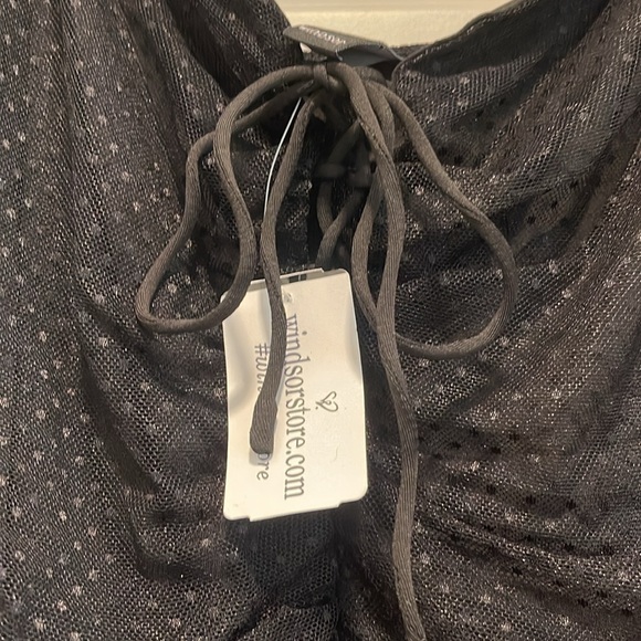 Windsor NWT Black polka dot bodysuit - Picture 2 of 5